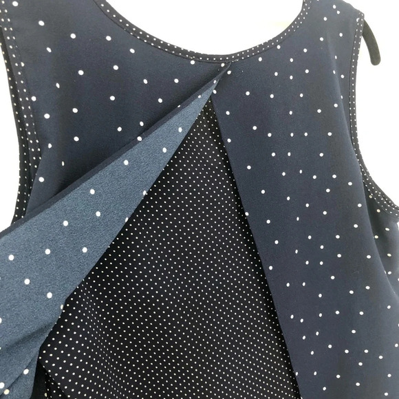 Skies are Blue Anthro polka dot open back top M - Picture 5 of 6